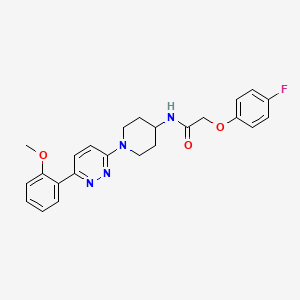 molecular formula C24H25FN4O3 B2754564 2-(4-fluorophenoxy)-N-(1-(6-(2-methoxyphenyl)pyridazin-3-yl)piperidin-4-yl)acetamide CAS No. 1396757-93-9