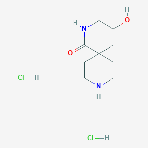 4-Hydroxy-2,9-diazaspiro[5.5]undecan-1-one dihydrochloride