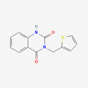 molecular formula C13H10N2O2S B2754584 3-(thiophen-2-ylmethyl)-1H-quinazoline-2,4-dione CAS No. 277299-07-7