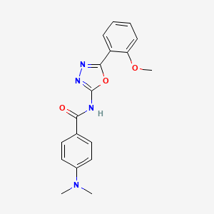 4-(dimethylamino)-N-(5-(2-methoxyphenyl)-1,3,4-oxadiazol-2-yl)benzamide
