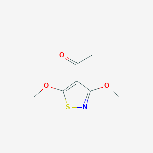 molecular formula C7H9NO3S B2754593 1-(3,5-Dimethoxyisothiazol-4-yl)ethan-1-one CAS No. 2138058-26-9