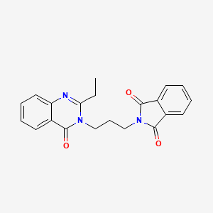 molecular formula C21H19N3O3 B2754595 2-{3-[2-ethyl-4-oxo-3(4H)-quinazolinyl]propyl}-1H-isoindole-1,3(2H)-dione CAS No. 866010-32-4