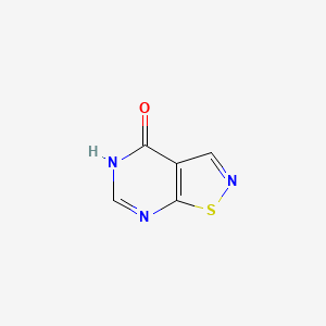 molecular formula C5H3N3OS B2754604 异噻唑并[5,4-D]嘧啶-4(5H)-酮 CAS No. 1498711-48-0