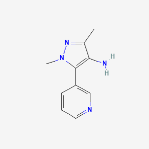 1,3-Dimethyl-5-pyridin-3-ylpyrazol-4-amine