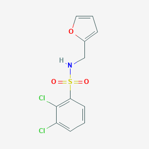 molecular formula C11H9Cl2NO3S B275461 Benzenesulfonamide, 2,3-dichloro-N-(2-furanylmethyl)- 
