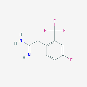 2-[4-Fluoro-2-(trifluoromethyl)phenyl]ethanimidamide