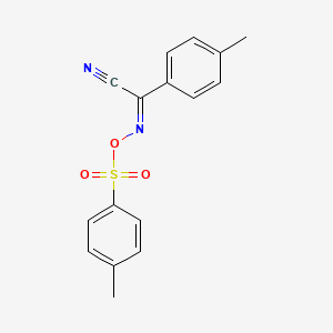 molecular formula C16H14N2O3S B2754625 (Z)-4-methyl-S-(4-methylphenyl)benzene-1-carbonimidoyl cyanide CAS No. 1173590-92-5