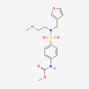 methyl (4-(N-(furan-3-ylmethyl)-N-(2-methoxyethyl)sulfamoyl)phenyl)carbamate