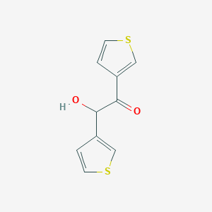 molecular formula C10H8O2S2 B2754636 2-Hydroxy-1,2-di(thiophen-3-yl)ethanone CAS No. 40032-67-5
