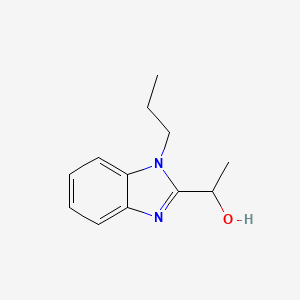 molecular formula C12H16N2O B2754650 1-(1-Propylbenzimidazol-2-yl)ethan-1-ol CAS No. 305347-51-7