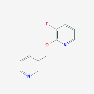 molecular formula C11H9FN2O B2754662 3-氟-2-[(吡啶-3-基)甲氧基]吡啶 CAS No. 2198440-54-7