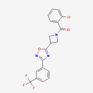 (2-Bromophenyl)(3-(3-(3-(trifluoromethyl)phenyl)-1,2,4-oxadiazol-5-yl)azetidin-1-yl)methanone
