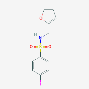 molecular formula C11H10INO3S B275467 Benzenesulfonamide, N-(2-furanylmethyl)-4-iodo- 
