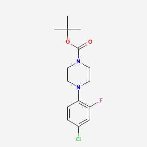 molecular formula C15H20ClFN2O2 B2754675 1-Boc-4-(4-chloro-2-fluorophenyl)piperazine CAS No. 945422-81-1
