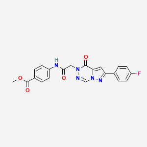 methyl 4-({[2-(4-fluorophenyl)-4-oxopyrazolo[1,5-d][1,2,4]triazin-5(4H)-yl]acetyl}amino)benzoate