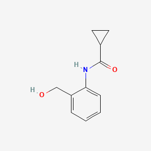 molecular formula C11H13NO2 B2754682 N-[2-(hydroxymethyl)phenyl]cyclopropanecarboxamide CAS No. 710290-54-3