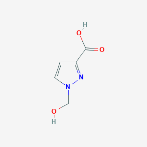 molecular formula C5H6N2O3 B2754684 1-(hydroxymethyl)-1H-pyrazole-3-carboxylic acid CAS No. 100219-61-2