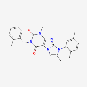 8-(2,5-dimethylphenyl)-1,7-dimethyl-3-(2-methylbenzyl)-1H-imidazo[2,1-f]purine-2,4(3H,8H)-dione