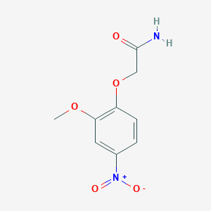 molecular formula C9H10N2O5 B2754690 2-(2-Methoxy-4-nitrophenoxy)acetamide CAS No. 893765-08-7