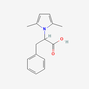 molecular formula C15H17NO2 B2754712 2-(2,5-Dimethyl-pyrrol-1-yl)-3-phenyl-propionic acid CAS No. 130016-75-0