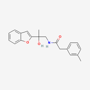 N-(2-(benzofuran-2-yl)-2-hydroxypropyl)-2-(m-tolyl)acetamide