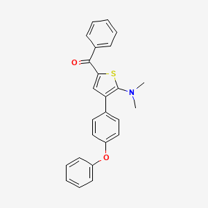 (5-(Dimethylamino)-4-(4-phenoxyphenyl)-2-thienyl)(phenyl)methanone