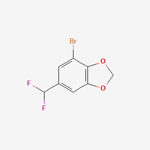 molecular formula C8H5BrF2O2 B2754720 4-Bromo-6-(difluoromethyl)-1,3-benzodioxole CAS No. 1784852-67-0