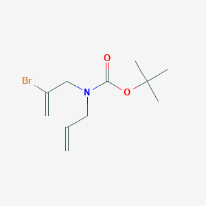 molecular formula C11H18BrNO2 B2754723 Tert-butyl N-(2-bromoprop-2-EN-1-YL)-N-(prop-2-EN-1-YL)carbamate CAS No. 352354-29-1