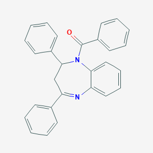 1-benzoyl-2,4-diphenyl-2,3-dihydro-1H-1,5-benzodiazepine