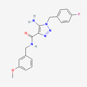 5-amino-1-(4-fluorobenzyl)-N-(3-methoxybenzyl)-1H-1,2,3-triazole-4-carboxamide