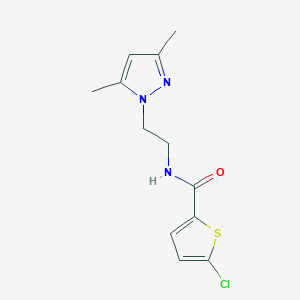 5-chloro-N-(2-(3,5-dimethyl-1H-pyrazol-1-yl)ethyl)thiophene-2-carboxamide