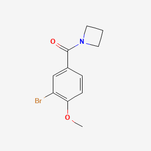 molecular formula C11H12BrNO2 B2754748 1-(3-Bromo-4-methoxybenzoyl)azetidine CAS No. 1090567-32-0