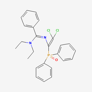 N'-(2,2-dichloro-1-diphenylphosphorylethenyl)-N,N-diethylbenzenecarboximidamide