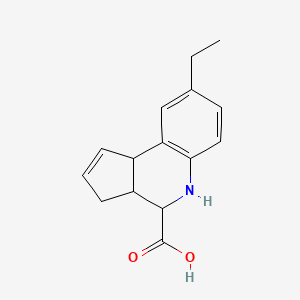 8-ethyl-3a,4,5,9b-tetrahydro-3H-cyclopenta[c]quinoline-4-carboxylic acid