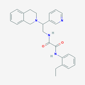 N-[2-(3,4-dihydroisoquinolin-2(1H)-yl)-2-pyridin-3-ylethyl]-N'-(2-ethylphenyl)ethanediamide