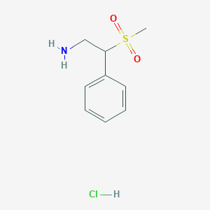 2-Methylsulfonyl-2-phenylethanamine;hydrochloride