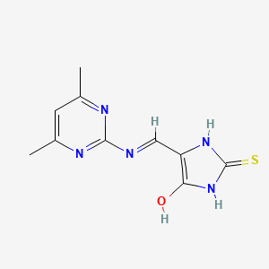 5-(((4,6-Dimethylpyrimidin-2-YL)amino)methylene)-2-thioxoimidazolidin-4-one