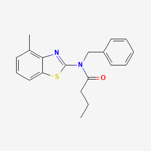 molecular formula C19H20N2OS B2754786 N-benzyl-N-(4-methylbenzo[d]thiazol-2-yl)butyramide CAS No. 899734-69-1
