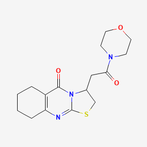 molecular formula C16H21N3O3S B2754789 3-(2-morpholino-2-oxoethyl)-6,7,8,9-tetrahydro-2H-thiazolo[2,3-b]quinazolin-5(3H)-one CAS No. 1021060-24-1