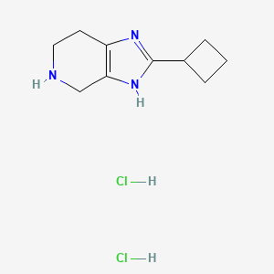 2-Cyclobutyl-4,5,6,7-tetrahydro-3H-imidazo[4,5-c]pyridine;dihydrochloride