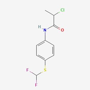 2-chloro-N-{4-[(difluoromethyl)sulfanyl]phenyl}propanamide
