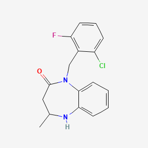 1-(2-chloro-6-fluorobenzyl)-4-methyl-1,3,4,5-tetrahydro-2H-1,5-benzodiazepin-2-one