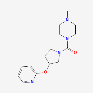 (4-Methylpiperazin-1-yl)(3-(pyridin-2-yloxy)pyrrolidin-1-yl)methanone