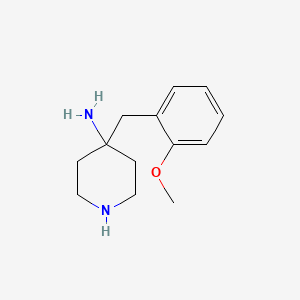 molecular formula C13H20N2O B2754804 4-(2-Methoxybenzyl)piperidin-4-amine CAS No. 1779125-47-1