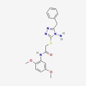 2-[(4-amino-5-benzyl-4H-1,2,4-triazol-3-yl)sulfanyl]-N-(2,5-dimethoxyphenyl)acetamide
