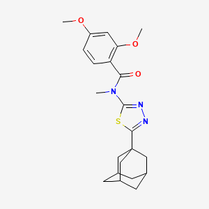 N-[5-(1-adamantyl)-1,3,4-thiadiazol-2-yl]-2,4-dimethoxy-N-methylbenzamide