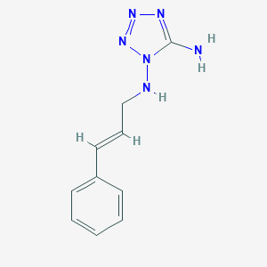 molecular formula C10H12N6 B275483 N~1~-[(2E)-3-phenylprop-2-en-1-yl]-1H-tetrazole-1,5-diamine 