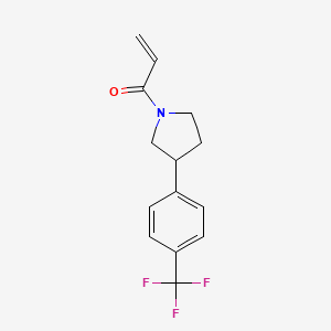 1-[3-[4-(Trifluoromethyl)phenyl]pyrrolidin-1-yl]prop-2-en-1-one