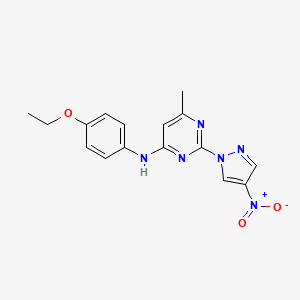 N-(4-ethoxyphenyl)-6-methyl-2-(4-nitropyrazol-1-yl)pyrimidin-4-amine