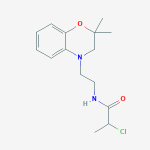 2-Chloro-N-[2-(2,2-dimethyl-3H-1,4-benzoxazin-4-yl)ethyl]propanamide